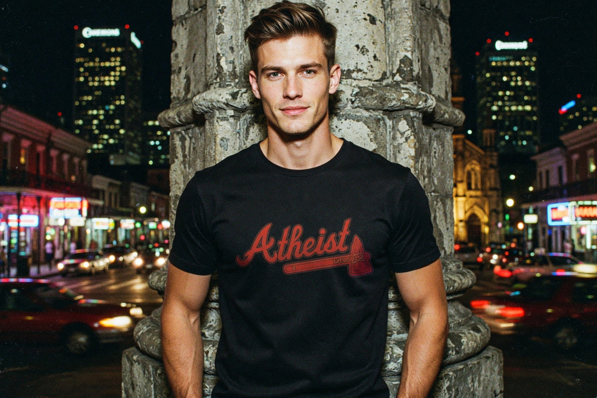 Atheist Graphic Tee by Reckless Nights, Atlanta streetwear