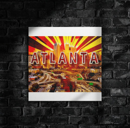 Atlanta Grit: Heavyweight Metal Print